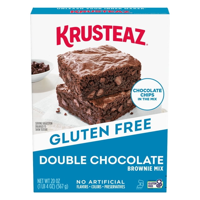 Krusteaz Gluten Free Double Chocolate Brownie Mix, 20 oz., 3 pk.
