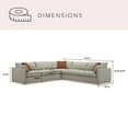 thumbnail image 3 of details by Becki Owens Tustin Fabric Sectional, 3 of 19