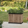 thumbnail image 1 of Keter Signature Collection 30" Resin Rectangle Tall Planter, 1 of 7
