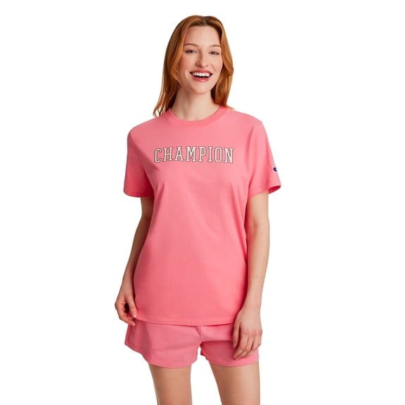 Champion Women's Short Sleeve Varsity Logo T-Shirt