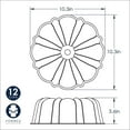 thumbnail image 9 of Nordic Ware 2-Piece Nonstick Formed Aluminum Tiered Bundt Set, 12 Cup and 6 Cup, 9 of 11