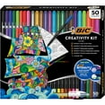thumbnail image 1 of BIC Ultimate Creativity Kit, 50 count (Markers, Fineliners, Color Change, Dual Tip and 4-Color), 1 of 7