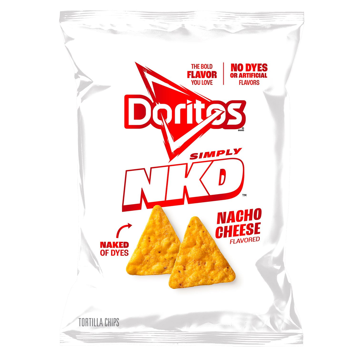 Doritos Simply NKD Nacho Cheese Flavored Tortilla Chips, 18.375 oz ...