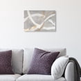 thumbnail image 3 of Spirals in Silver Minimal Canvas Print by Oliver Gal Prints, 3 of 5