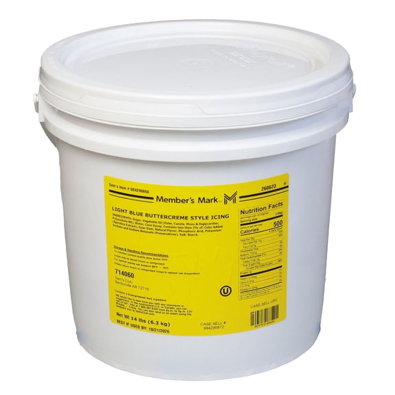 Member's Mark Buttercreme Icing, Light Blue, 14 lbs.