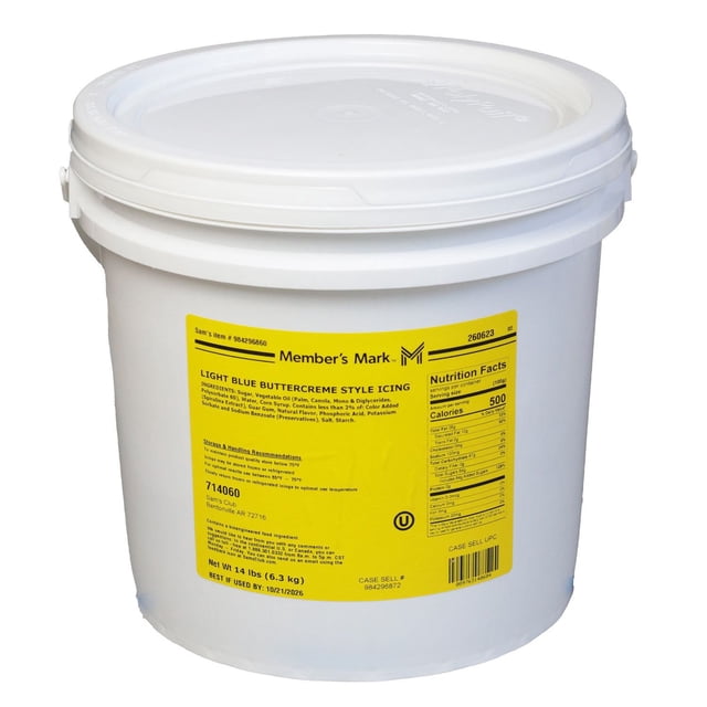 Member's Mark Buttercreme Icing, Light Blue, 14 lbs.