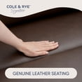 thumbnail image 4 of Cole & Rye Signature Leather 6-Piece Dual Power Sectional with Storage Console, 4 of 11