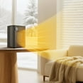 thumbnail image 2 of Pelonis Tabletop Digital Ceramic Heater with Digital Thermostat and Remote Control, Black, 2 of 7