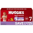 thumbnail image 1 of Huggies Little Movers Baby Diapers, Sizes 3-8, 1 of 14