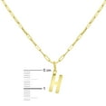 thumbnail image 4 of Initial Paperclip Chain Pendant Necklace in 14K Gold, 4 of 5