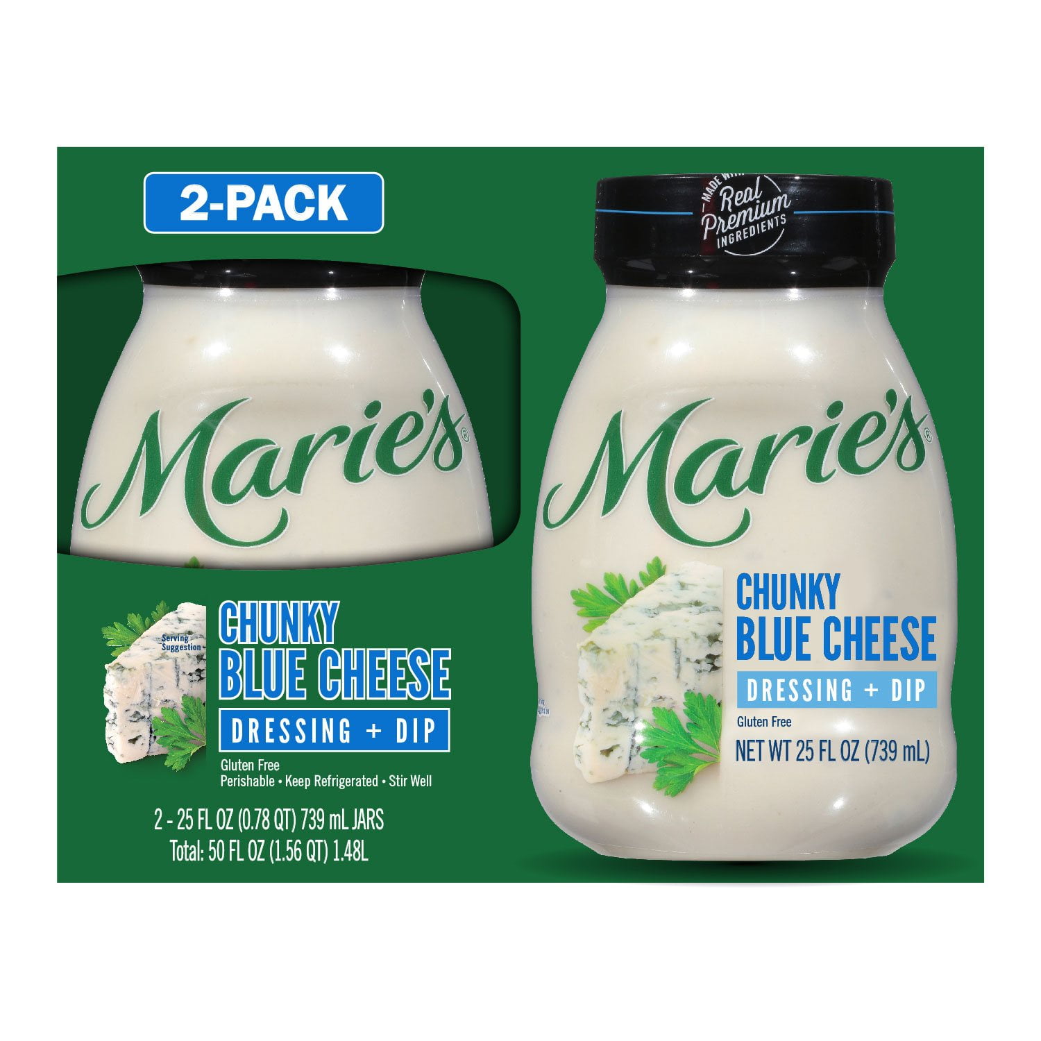Marie's Chunky Blue Cheese Dressing and Dip, 25 fl. oz., 2 pk. - Samsclub.com Marie's Chunky Blue Cheese Dressing and Dip, 25 fl. oz., 2 pk. - Samsclub.com
