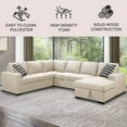 thumbnail image 3 of Dylan Stain-Resistant Fabric 6 Seat Storage Sectional With Pullout Bed, Assorted Colors, 3 of 10