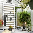 thumbnail image 12 of Backyard Discovery 9' x 6' Traditional Cedar Greenhouse in White - DIY, 12 of 15
