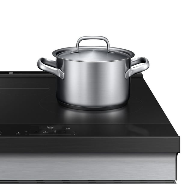 Samsung Bespoke Slide-In Induction Range in Stainless