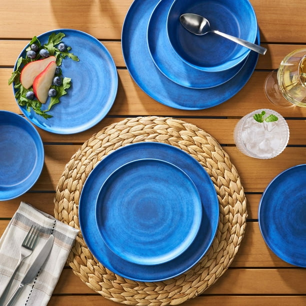 Member's Mark Bamboo Melamine 12-Piece Dinnerware Set, Choose