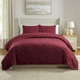 thumbnail image 1 of Member’s Mark 3-Piece Solid Diamond Quilt Set, Assorted Sizes, 1 of 6