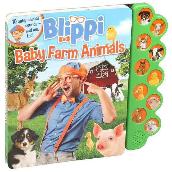 Blippi: Baby Farm Animals, Sound Book
