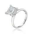 thumbnail image 3 of Lab Created Princess Cut Solitaire Diamond Ring, 3 of 8