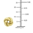 thumbnail image 5 of Love Knot Stud Earrings in 14K Gold, 5 of 7