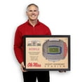 thumbnail image 4 of YouTheFan Mississippi Rebels 25-Layer Football Stadium View 3D Wall Art, 4 of 5