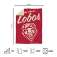 thumbnail image 5 of Logo Brands New Mexico Lobos Luxe Dreams Throw, 60" x 80", 5 of 6