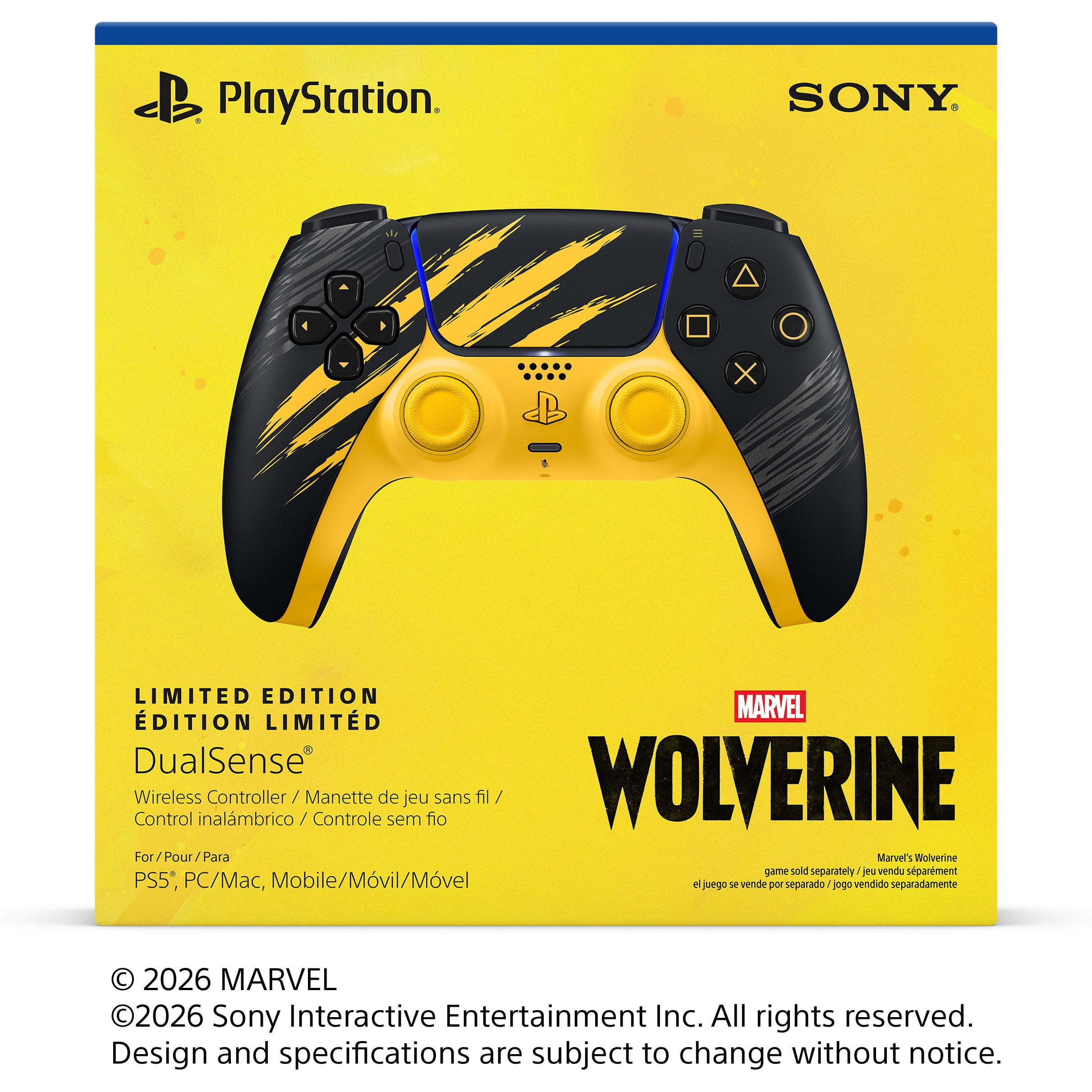 Sony PS5 DualSense® Wireless Controller – Marvel's Wolverine