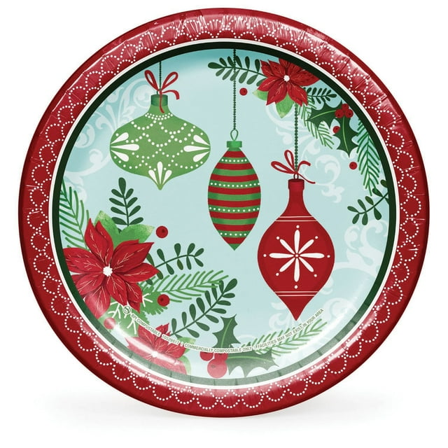 Member's Mark Joy and Peace Holiday Paper Plates, 10", 85 ct.