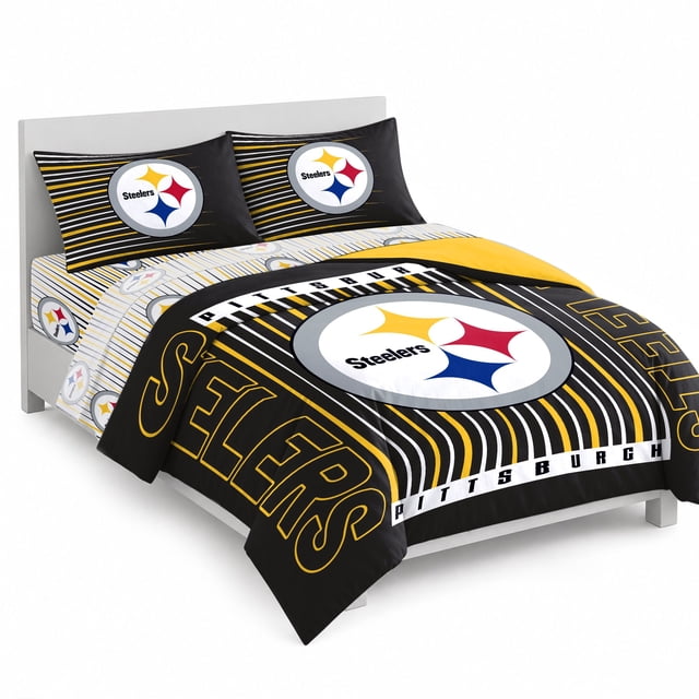 Logo Brands Pittsburgh Steelers Bed-In-A-Bag Set