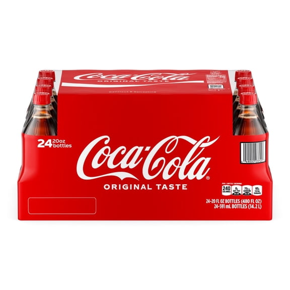 Coca-Cola Soda Soft Drink, 20 fl. oz., 24 pk.