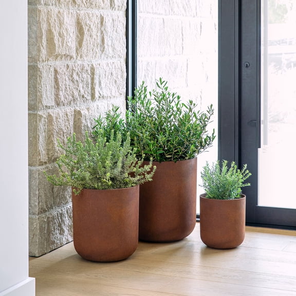 Veradek Patina Series Round Planter Bundle