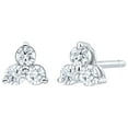thumbnail image 1 of 0.30 CT. T.W. Round Cut Three Stone Diamond Stud Earrings in 14K Gold, 1 of 5