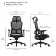 thumbnail image 10 of Adjustable Lumbar Ergonomic Office Chair, 10 of 11