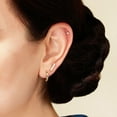 thumbnail image 5 of Micro Mini Diamond Stud Earrings in 14K Gold, 5 of 6