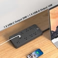 thumbnail image 5 of Member’s Mark 6-ft. Surge Protector w/ 8 AC outputs, 1 USB-C + 1 USB-A outputs, 5 of 9