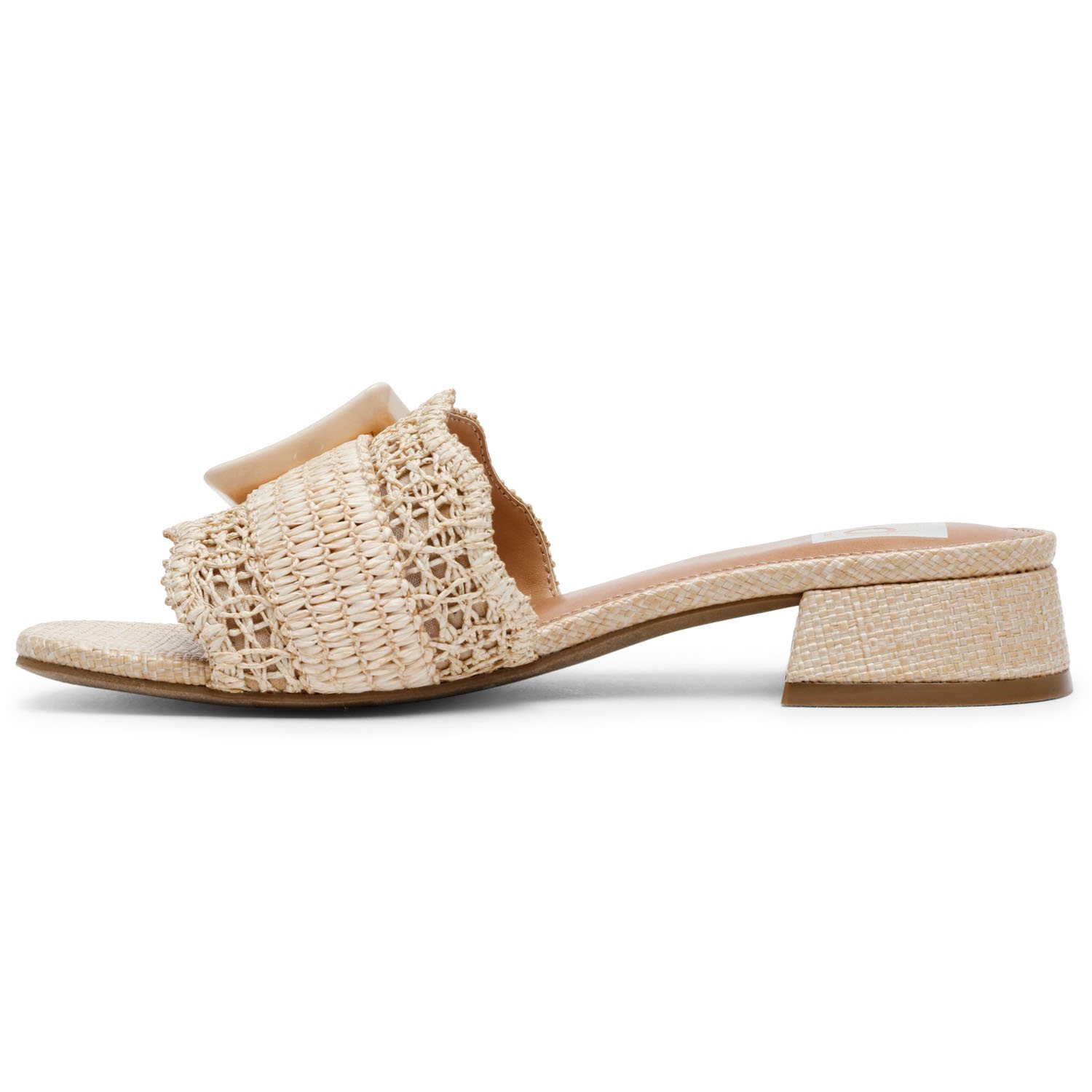 Sandali Slip-on Dolce Vita &ndash; Tessuto Perlato Colore Vaniglia &ndash; Nuovi Con Scatola