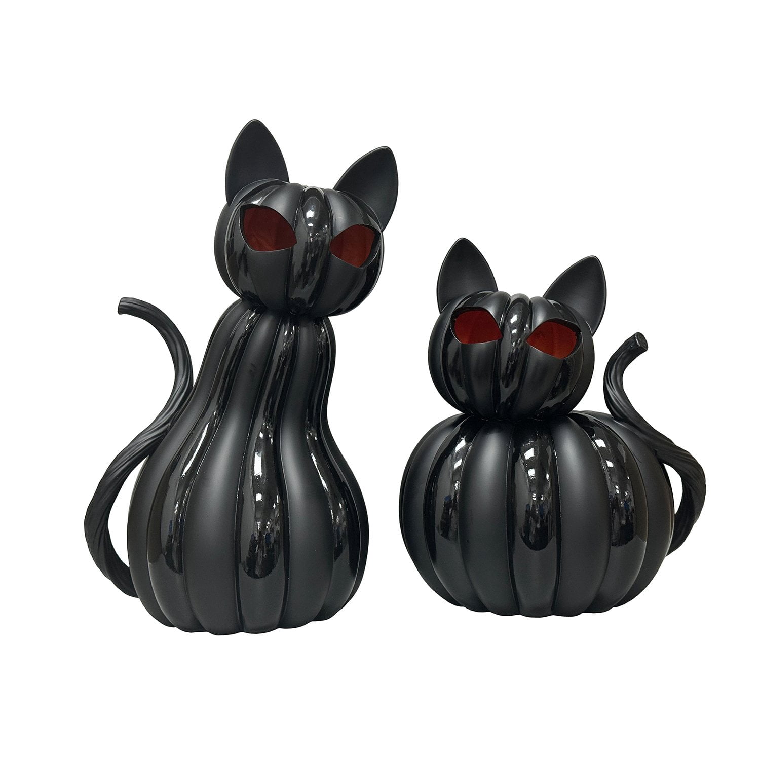 Member's Mark Pre-Lit Pumpkin Cats, Set of 2 - Samsclub.com