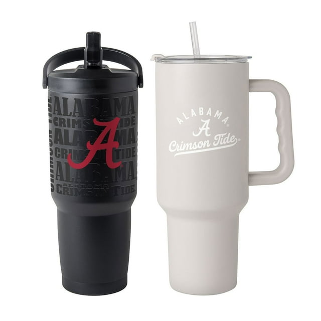 Logo Brands Alabama Crimson Tide Stainless Steel Tumbler Set