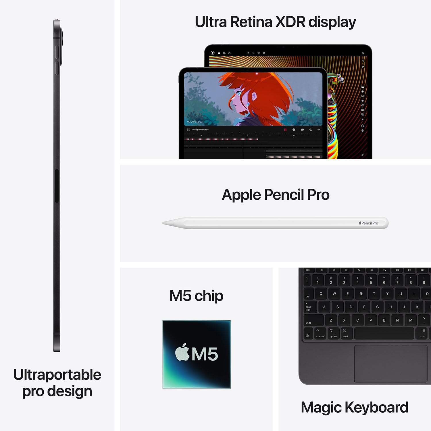 Apple iPad Pro&MagicKeyboard&pencil 3点 Apple iPad Pro&MagicKeyboard&pencil 3点