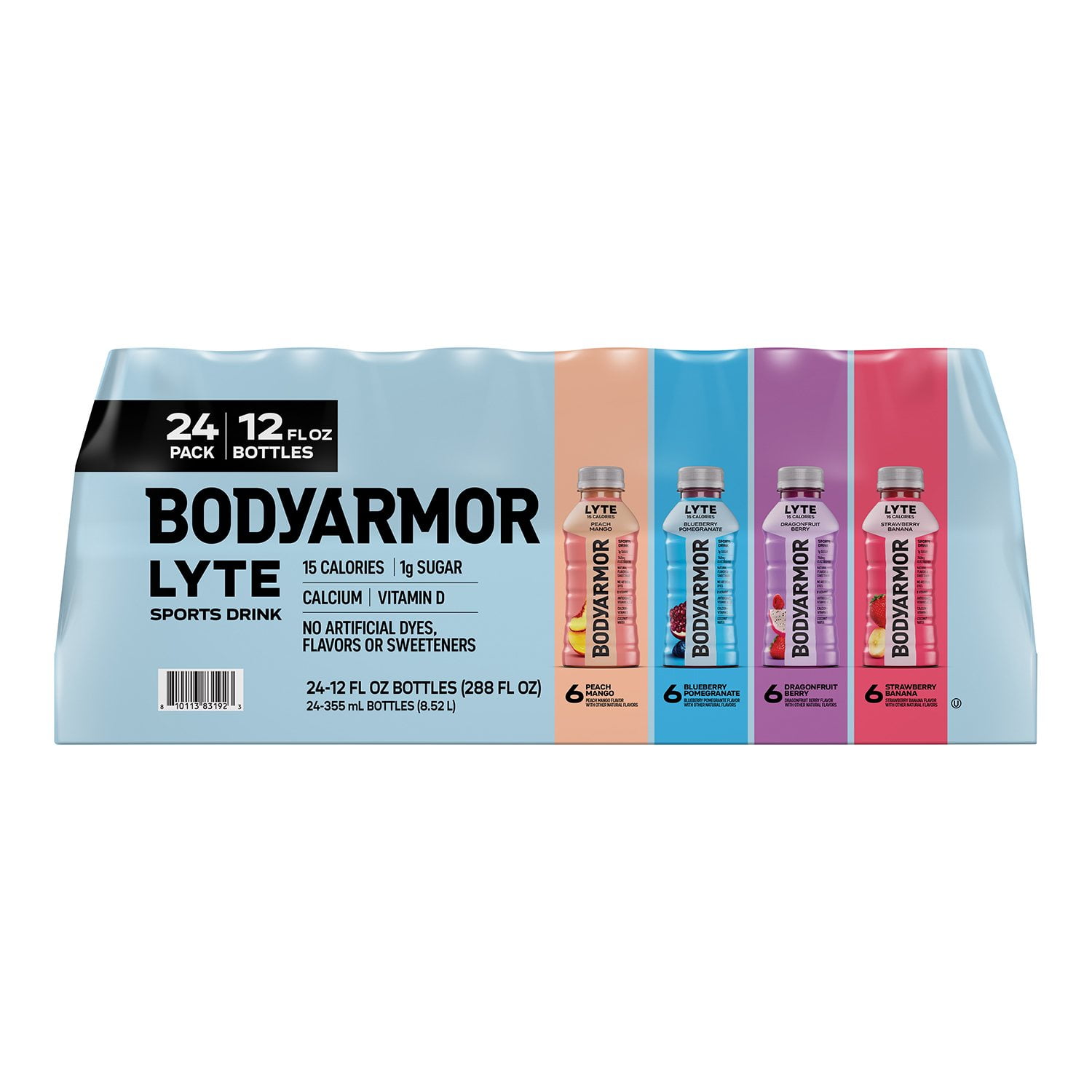 BODYARMOR LYTE Sports Drink Variety Pack Bottles, 12 fl. oz., 24