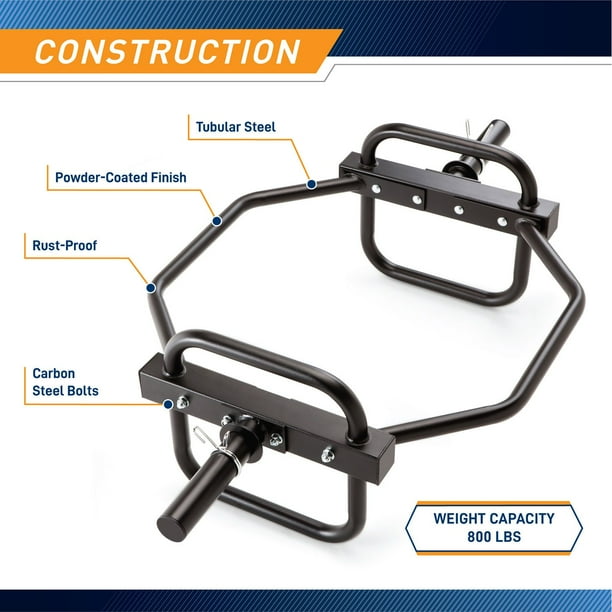 Marcy Olympic Hex Trap Bar / Shrug Bar with Raised Handles