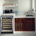 thumbnail image 2 of Lanbo 24 Inch 51 Bottle Wine Cooler Fridge, 2 of 15