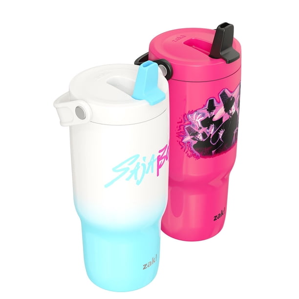 Zak Designs KPop 20oz Stainless Steel Sutton Flex Grip Siply