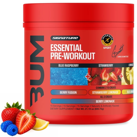 RAW Essentials Pre workout Powder Triple Flavor, 1.33 lbs.