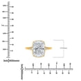 thumbnail image 4 of 5.00 CT.T.W. Lab Created Center Cut Elongated Cushion Diamond Ring in 14K Gold, 4 of 7