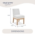 thumbnail image 2 of Cole & Rye Set of 2 Signature Fabric Dining Chair, 2 of 9