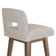 thumbnail image 19 of HH2 Home Upholstered Key Back Wood Adjustable Height Swivel Bar Stool, 19 of 19