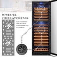 thumbnail image 11 of Lanbo 24 Inch 165 Bottle Single Zone Wine Cooler Fridge, 11 of 16