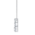 thumbnail image 3 of Lab Created Round Diamond 1.96 CT. T.W. Three-Stone Floating Pendant in 14K Gold, 3 of 9