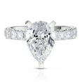 thumbnail image 1 of Lab Created Pear Cut Diamond Ring in 18K Gold, 1 of 9