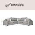 thumbnail image 2 of Member's Mark Lowell 3-Piece Sectional with Pillows, 2 of 9